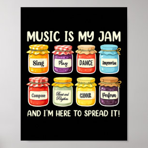 Musik ist mein Ding Musikliebhaber Musiklehrer Zur Poster