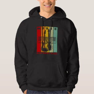 Musik ist mein glücklicher Ort Musik Gitarre Keybo Hoodie