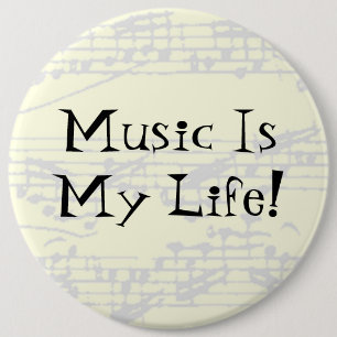 Musik ist mein Leben Button