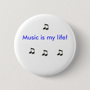 Musik ist mein Leben! Button