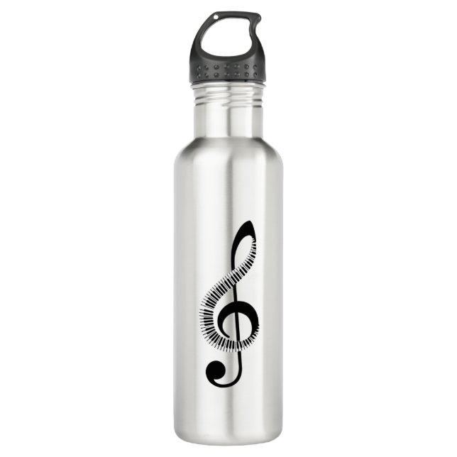 Musik ist mein Leben Edelstahlflasche (Vorderseite)