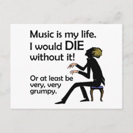 Musik ist mein Leben Postkarte