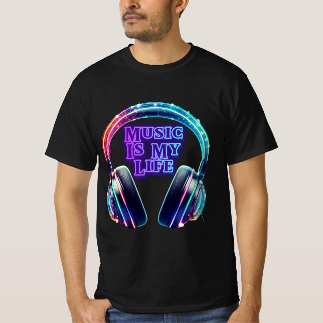 Musik ist mein Leben T-Shirt (Vorderseite)