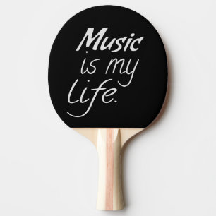 Musik ist mein Leben Tischtennis Schläger