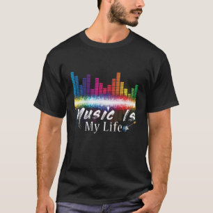 Musik ist mein Lebenslauf Equalizer DJ Musical Quo T-Shirt