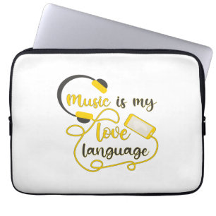 Musik ist mein romantischer Satz in der Liebe Laptopschutzhülle