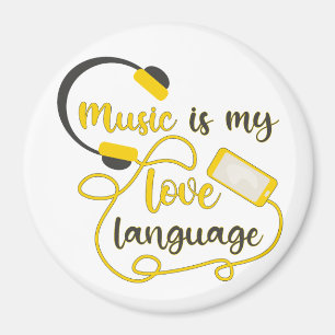 Musik ist mein romantischer Satz in der Liebe Magnet
