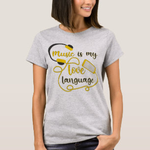 Musik ist mein romantischer Satz in der Liebe T-Shirt