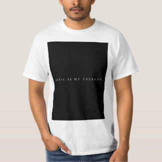 Musik ist mein Therapie-T - Shirt (weiß)