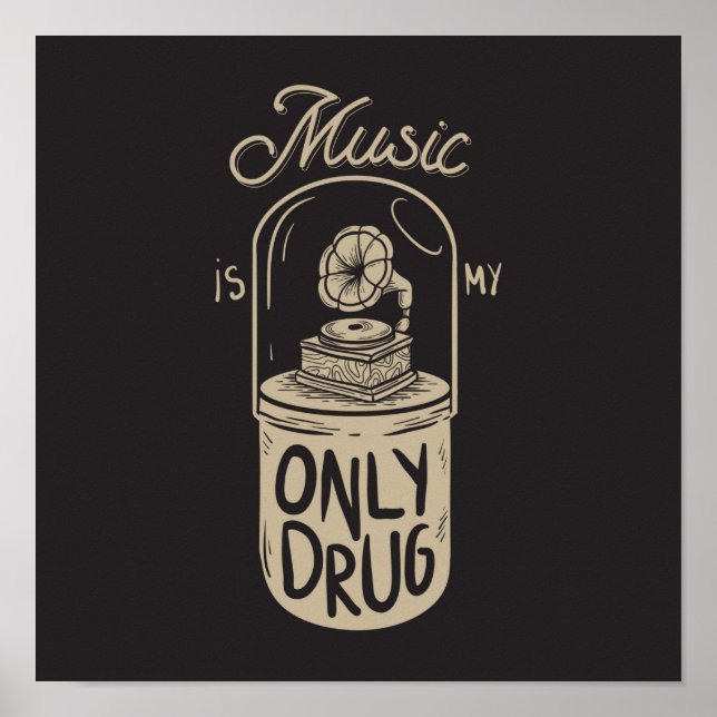Musik ist meine Droge Poster (Vorne)
