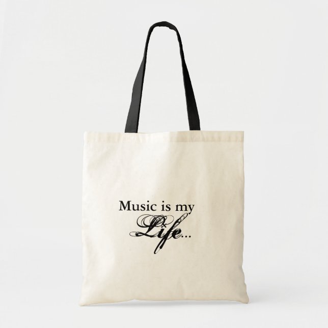 Musik ist meine Leben-Tasche Tragetasche (Vorne)