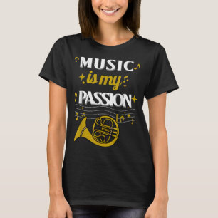 Musik ist meine Leidenschaft - Großes Geschenk Mus T-Shirt