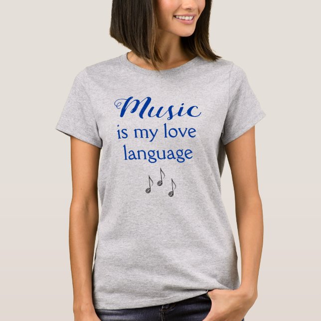 Musik ist meine Liebe Sprache FrauenT - Shirt (Vorderseite)