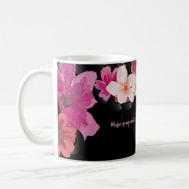 Musik ist meine Natur Kaffeetasse (Links)