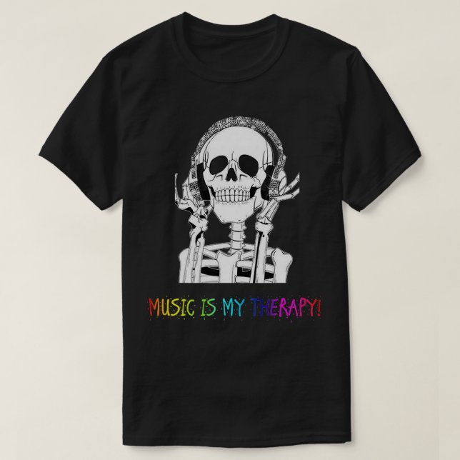 MUSIK IST MEINE THERAPIE T-Shirt (Design vorne)
