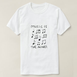 Musik ist meine Therapie Zeichnend Print Poster T-Shirt