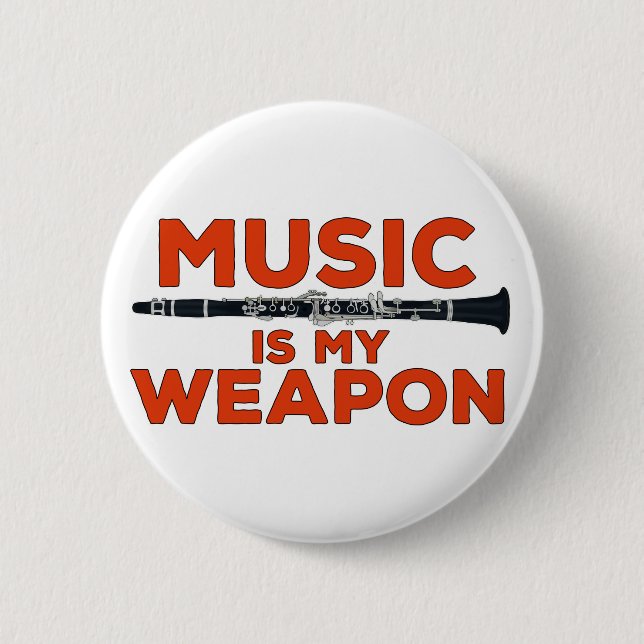 Musik ist meine Waffe Button (Vorderseite)