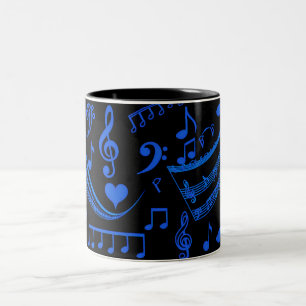 Musik ist meine Welt_ Zweifarbige Tasse