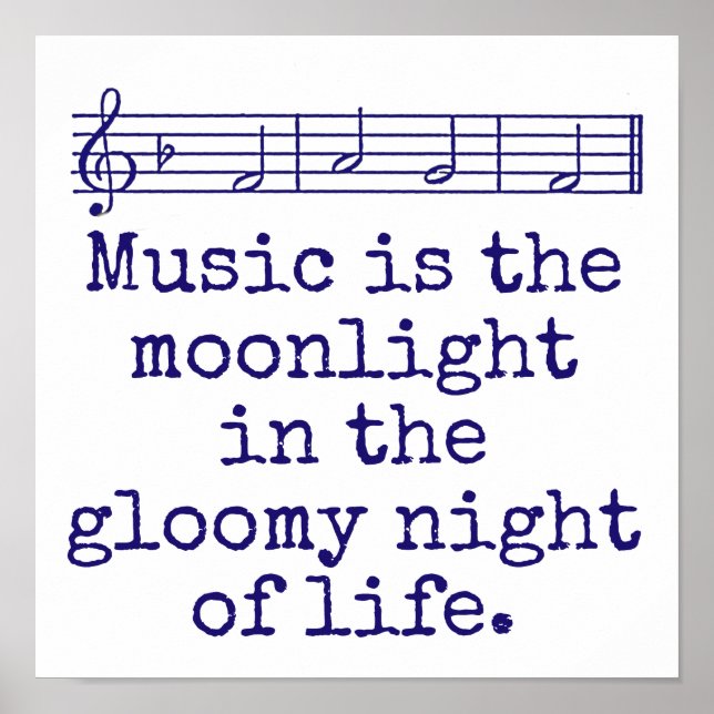 Musik ist Mondlicht - Musikangebot Poster (Vorne)