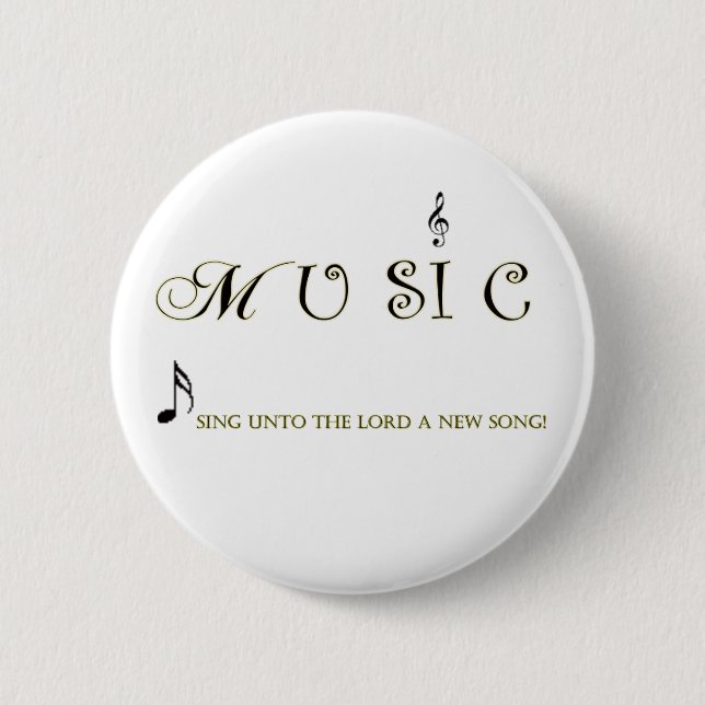 Musik ist myuniverse christlicher Musik-Knopf Button (Vorderseite)