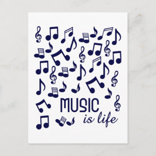 Musik ist Postkarte für das Leben