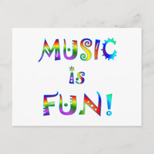 Musik ist Spaß Postkarte