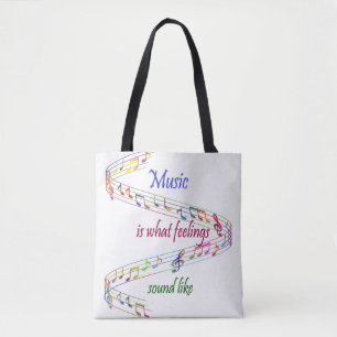 Musik ist, was Gefühle klingen wie Inspirierend Tasche
