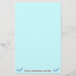 Musik ist, was Gefühle wie stationäres klingen Briefpapier