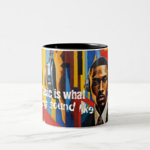 Musik ist, wie Gefühle klingen Zweifarbige Tasse