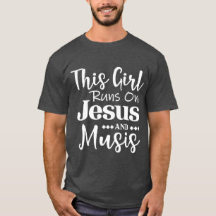 Musik Jesushis Mädchen Läuft Auf Junge T-Shirt