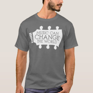 Musik kann die Welt der Gitarre verändern T-Shirt