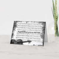 Musik Karriere Glückwunschkarte