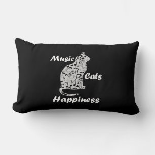 Musik Katzen Glück - Musiker Liebhaber Zitat Lendenkissen