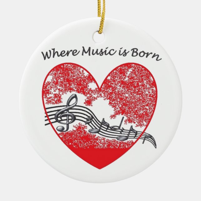 Musik Keramikornament (Vorne)