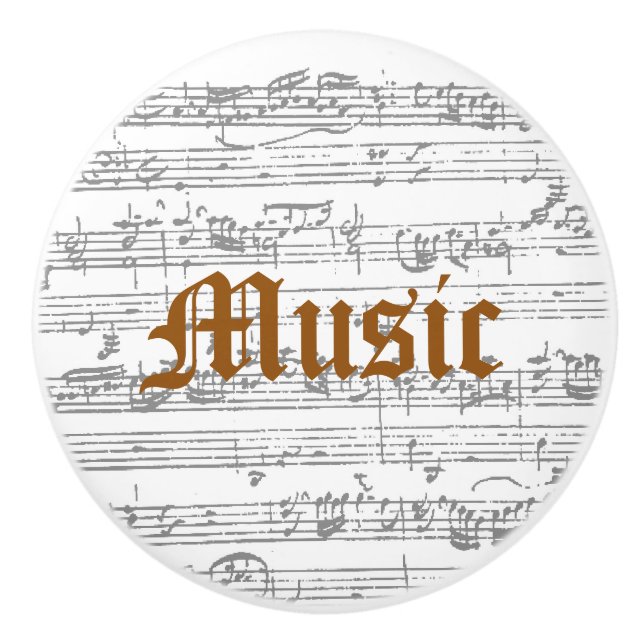 Musik-Keramikzug Keramikknauf (Vorderseite)