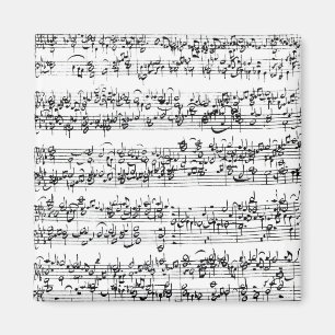 Musik-Kerbe von Johann Sebastian Bach Magnet