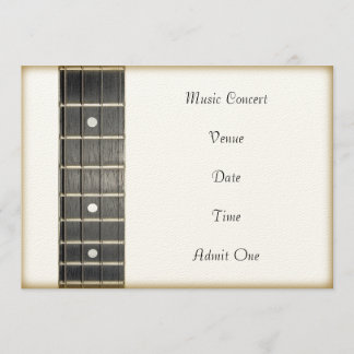 Musik-Konzert-Aufnahme-Karten-Einladungs-Karte Einladung