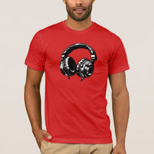 Musik Kopfhörer DJ Geburtstagsfeier T-Shirt