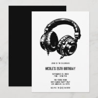 Musik Kopfhörer Tanzparty DJ Geburtstagsfeier