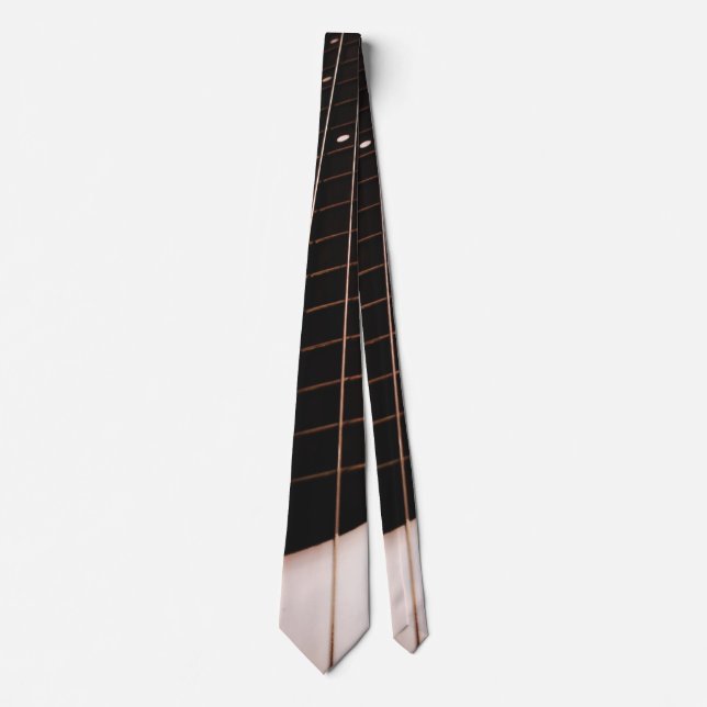 Musik-Krawatte des Bass-Gitarren-Hals-2-Sided Krawatte (Vorderseite)