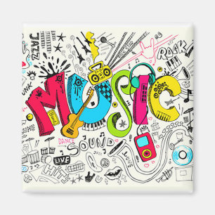 Musik-Kühlschrankmagnet Magnet