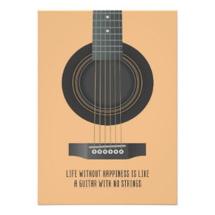 Musik Kunst Eine Gitarre ohne Zeichen Fotodruck