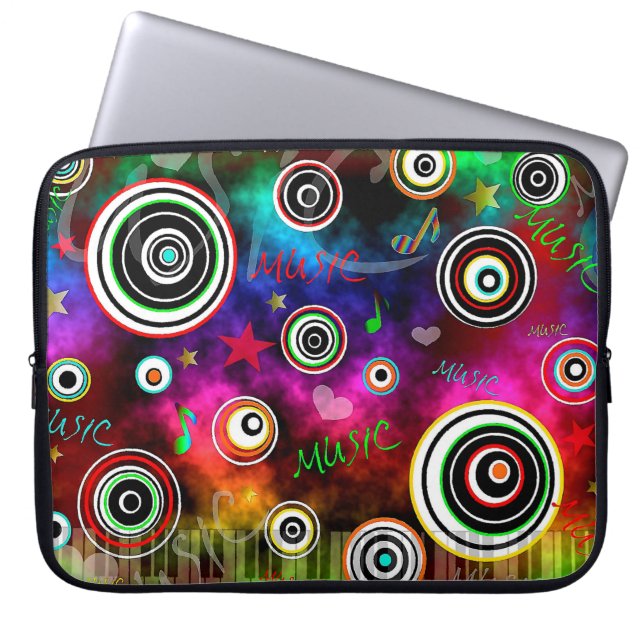 Musik Laptopschutzhülle (Vorderseite)
