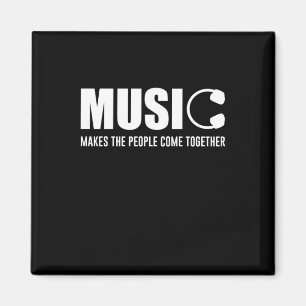Musik lässt die Menschen zusammenkommen Magnet