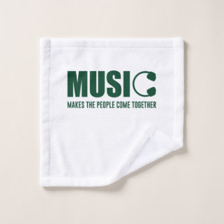 Musik lässt die Menschen zusammenkommen Waschlappen