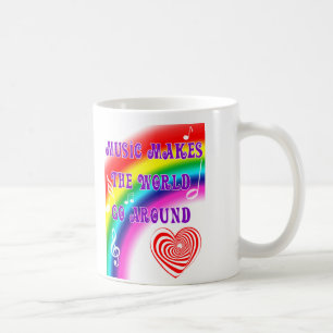 Musik lässt die Welt sich drehen Kaffeetasse