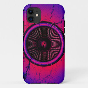 Musik-Lautsprecher an einer knackigen Wand iPhone 11 Hülle