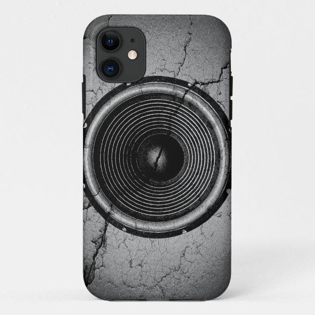 Musik-Lautsprecher an einer knackigen Wand Case-Mate iPhone Hülle (Rückseite)