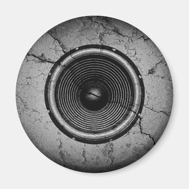 Musik-Lautsprecher an einer knackigen Wand Magnet (Vorne)