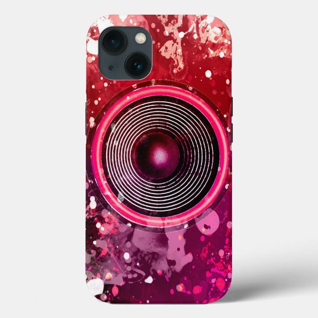 Musik-Lautsprecher und Spritzer Case-Mate iPhone Hülle (Rückseite)